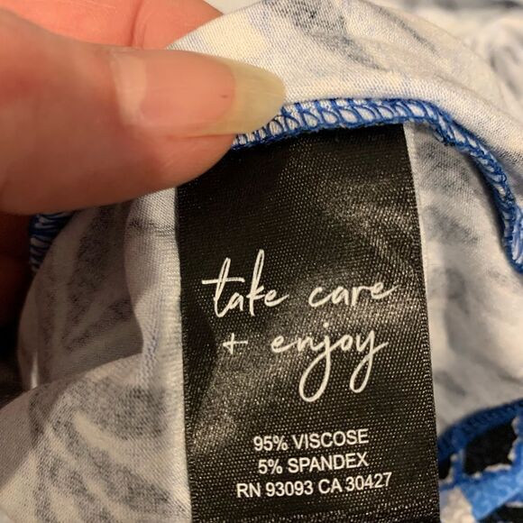 Nic + Zoe NWT palm leaf top.  Dolman style sleeves.  Size: XL - Picture 5 of 6